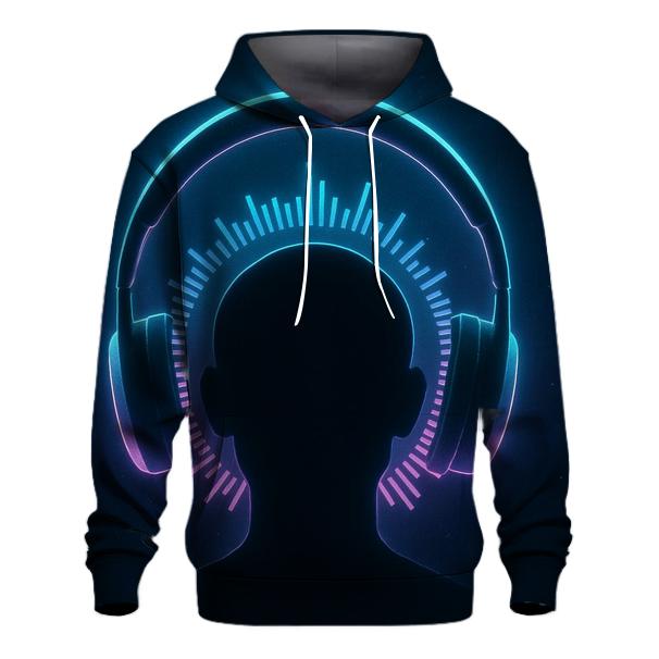Holographic Headphone Halo hoodies fashion