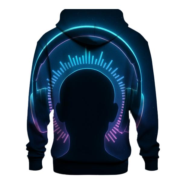 Holographic Headphone Halo hoodies fashion