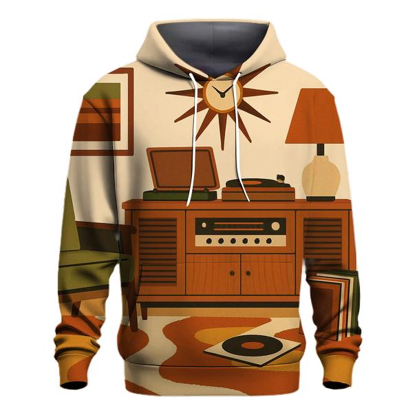 Groovy Stereo Living Room printed hoodies