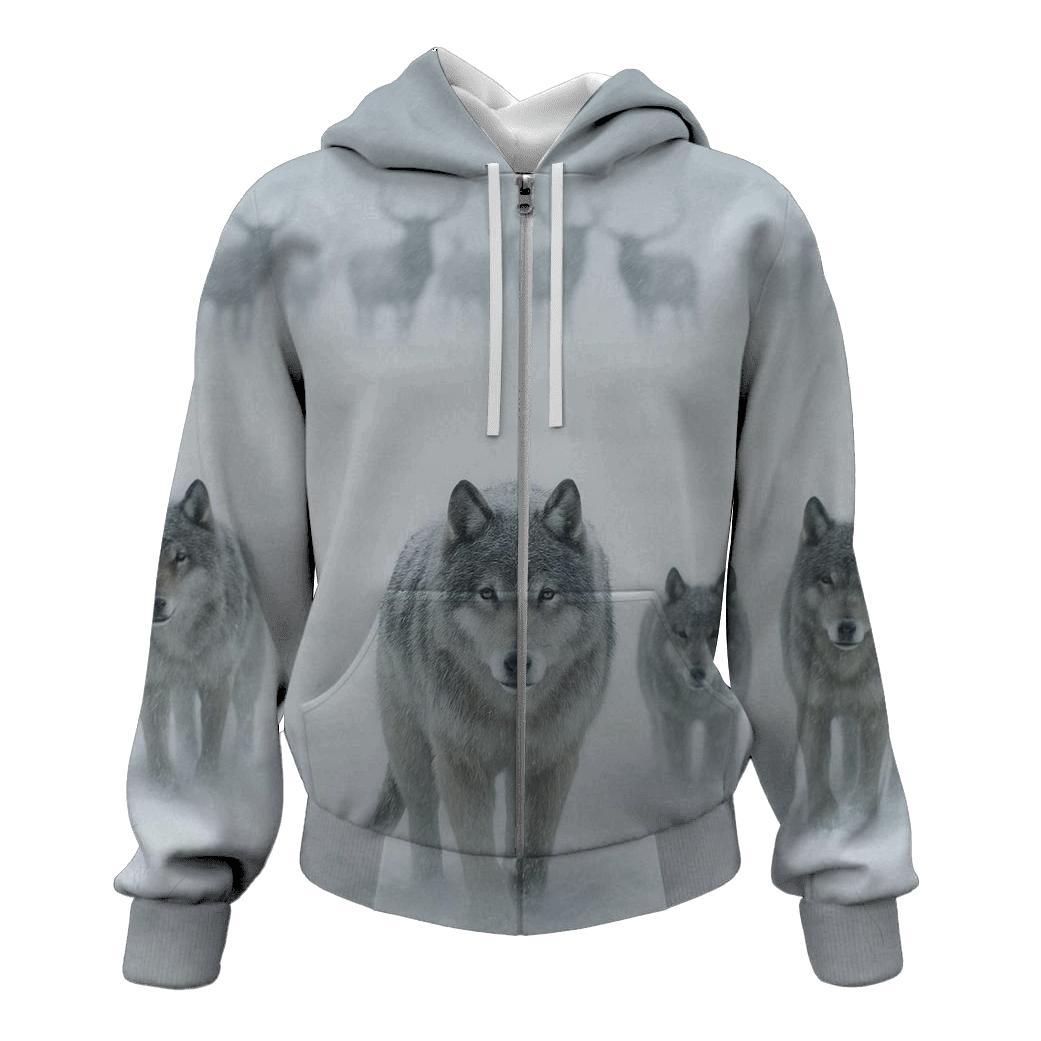 Snowstorm Elk Hunt Coordination lightweight hoodies