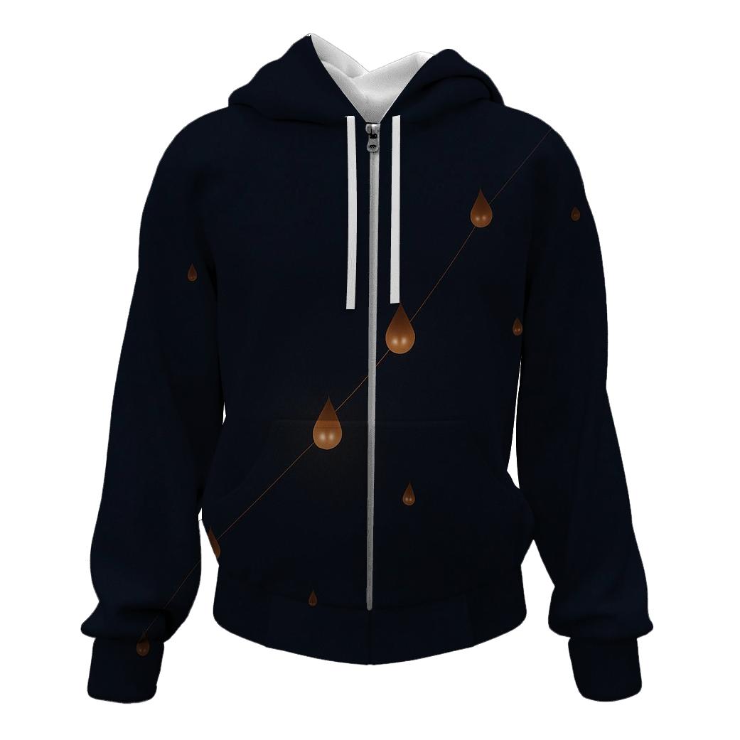 Midnight Drip Constellation zip-up hoodies