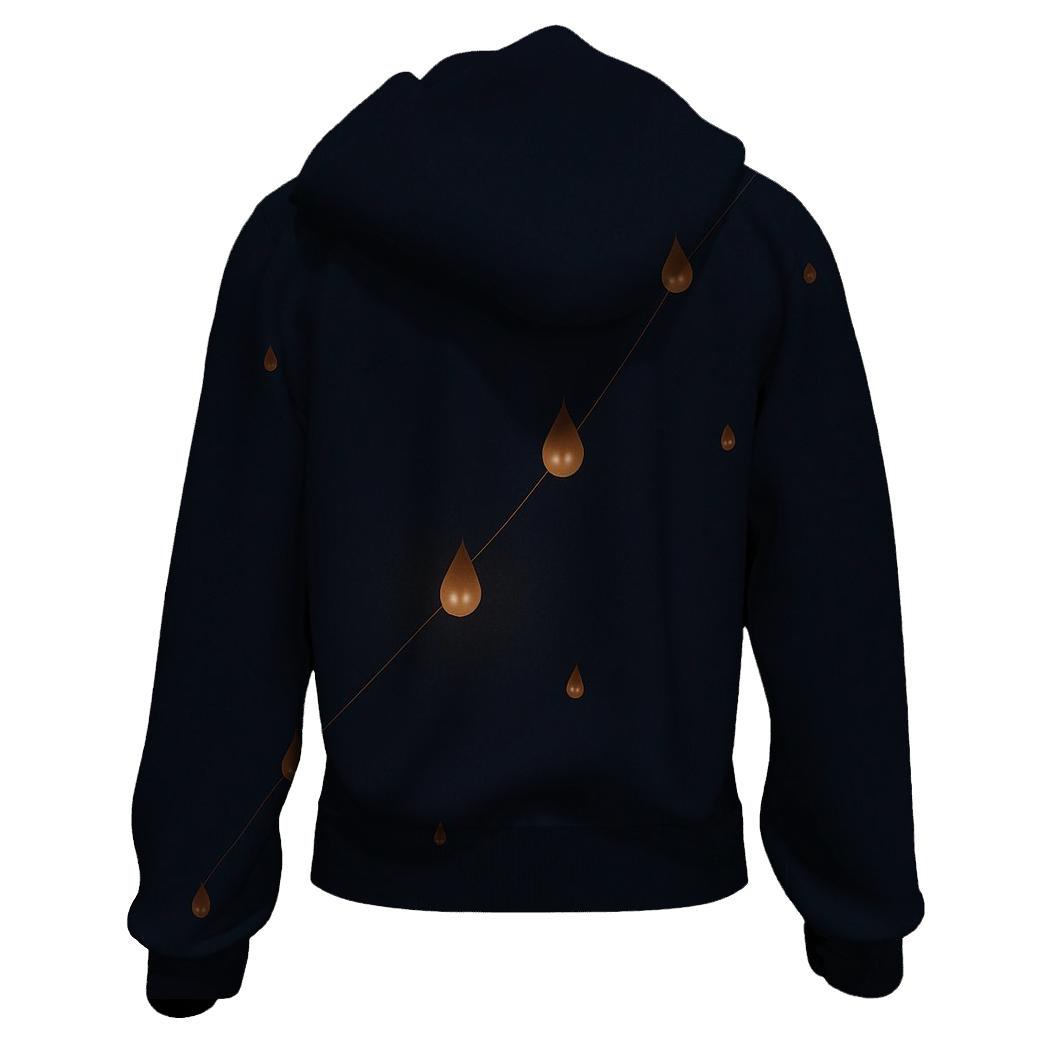 Midnight Drip Constellation zip-up hoodies