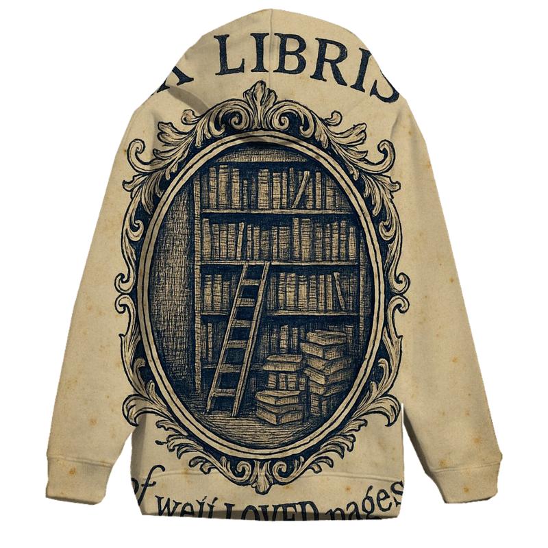 Antique Bookshop Ex Libris Label hoodies fashion