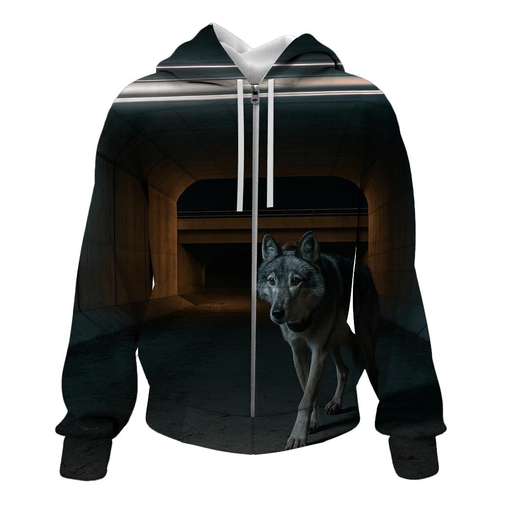 Highway Underpass Night Crossing custom hoodies