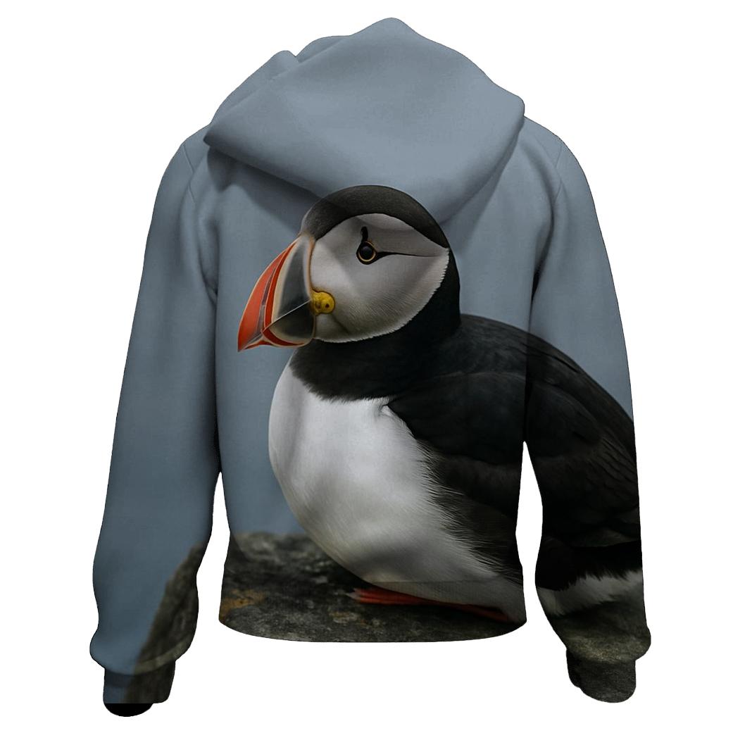 Fjord Mirror Gaze Atlantic Puffin pullover hoodies
