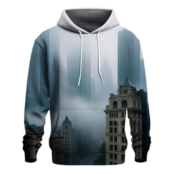 Fog Rolling Over The Financial District zip-up hoodies