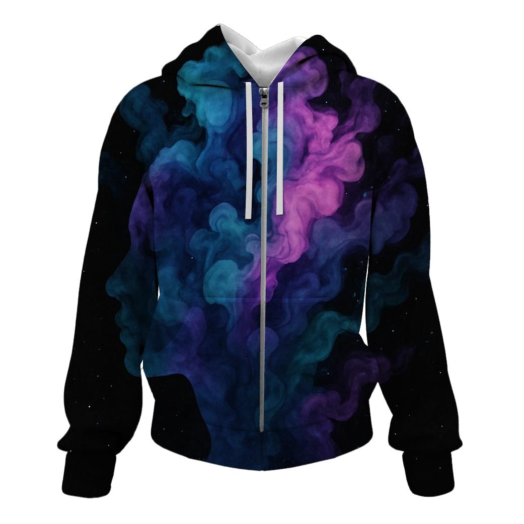 Nebula Ink Splash Portrait hoodies fashion