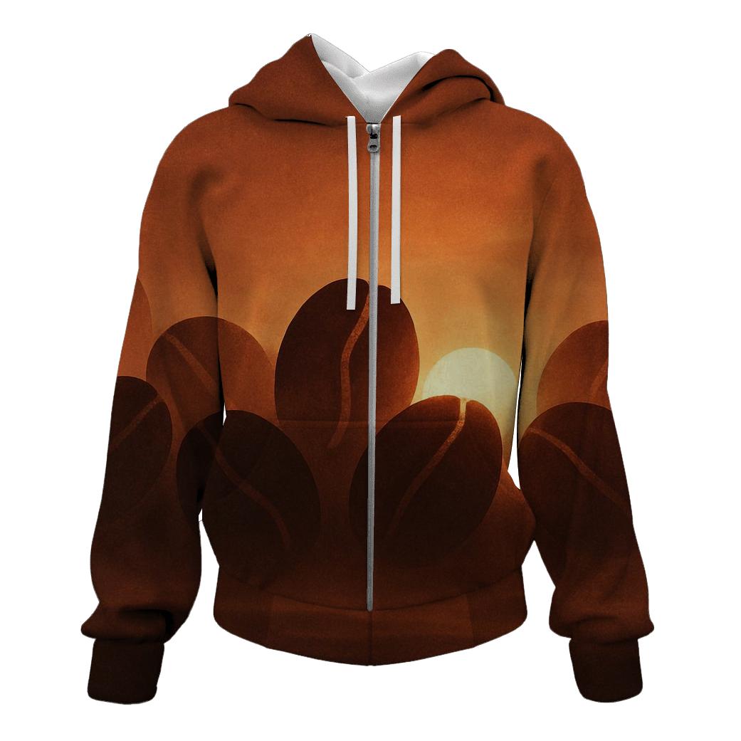 Copper Roast Horizon embroidered hoodies