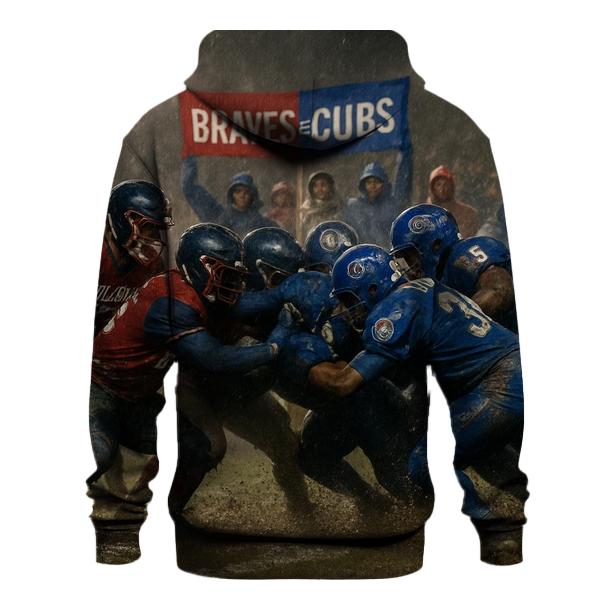 Rain Soaked Rivalry Trench Battle zip-up hoodies