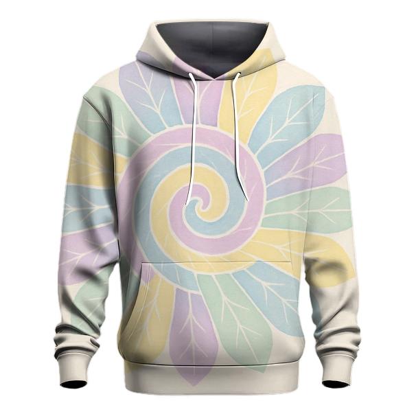Pastel Mandala Petal Spiral pullover hoodies