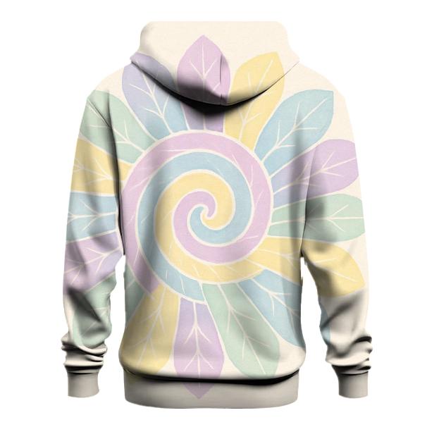 Pastel Mandala Petal Spiral pullover hoodies