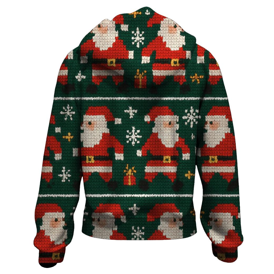 Retro Santa Pixel Parade Design graphic hoodies