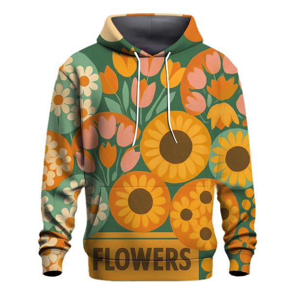 Flower Market Afternoon Groove graphic hoodies