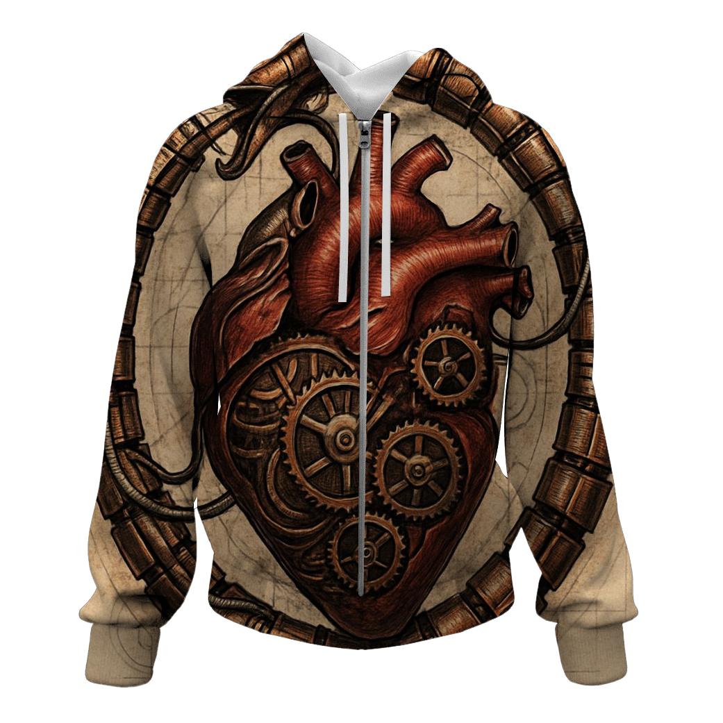 Mechanical Heart Ouroboros pullover hoodies