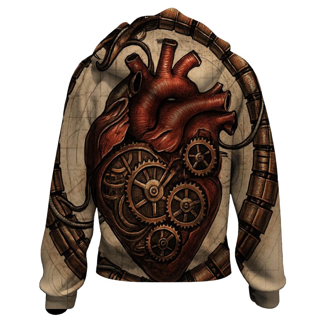 Mechanical Heart Ouroboros pullover hoodies