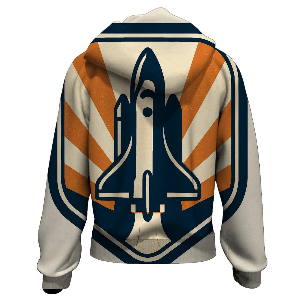 Retro Vector Starship Badge designer hoodies