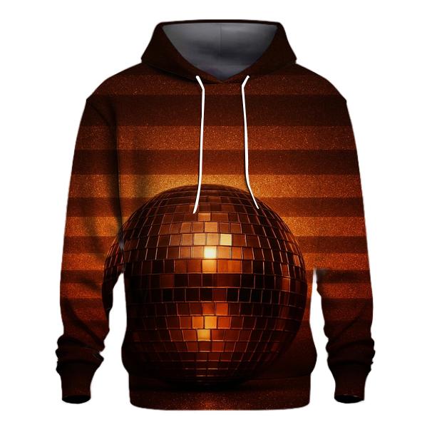 Bronzed Disco Horizon printed hoodies