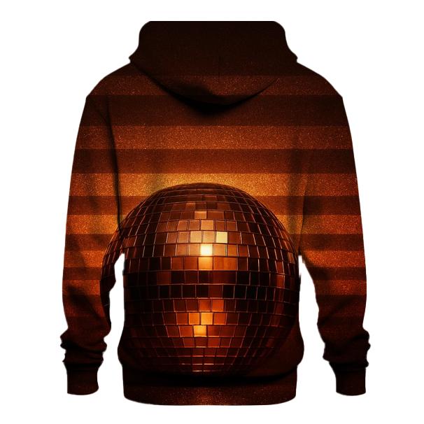 Bronzed Disco Horizon printed hoodies