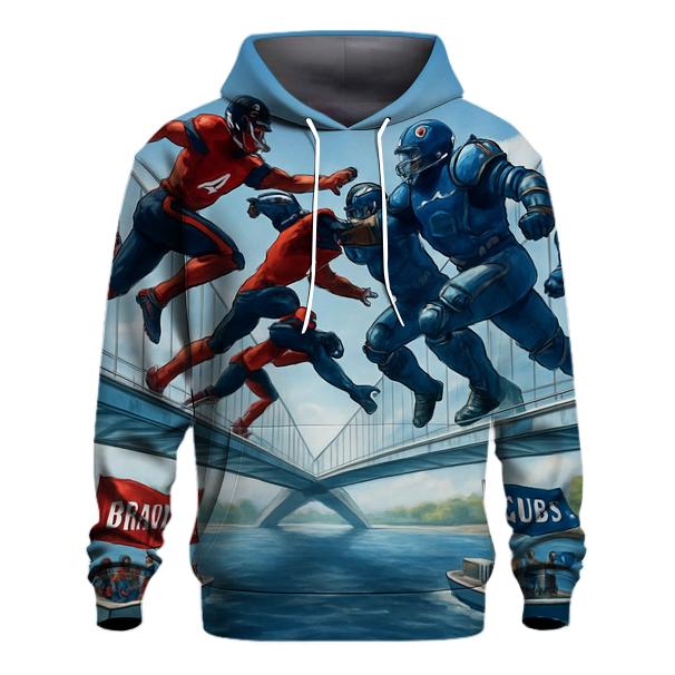 Skybridge Clash Above The River embroidered hoodies