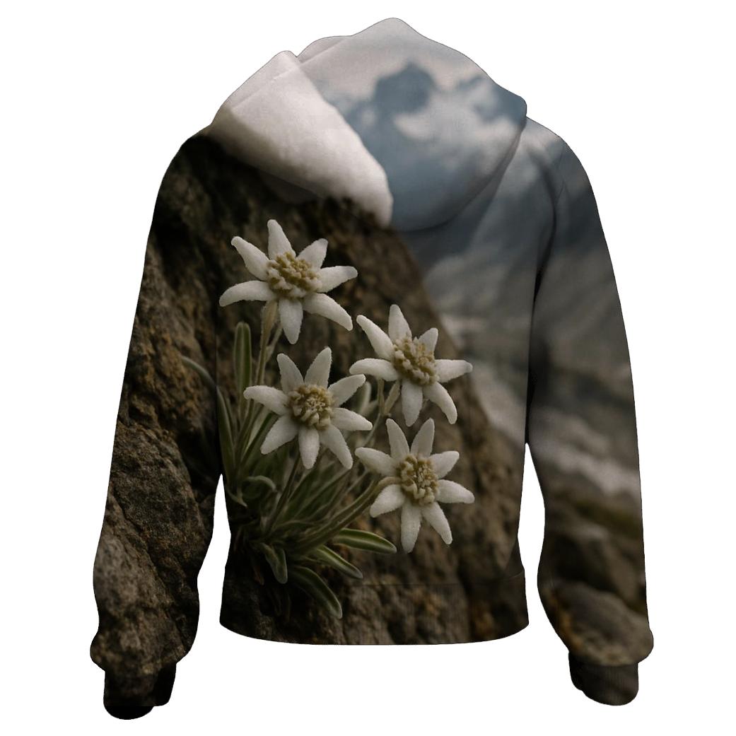 Alpine Edelweiss At The Snowline pullover hoodies