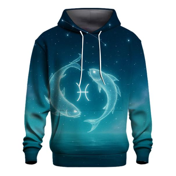 Pisces Dreamwave Zodiac Horizon embroidered hoodies