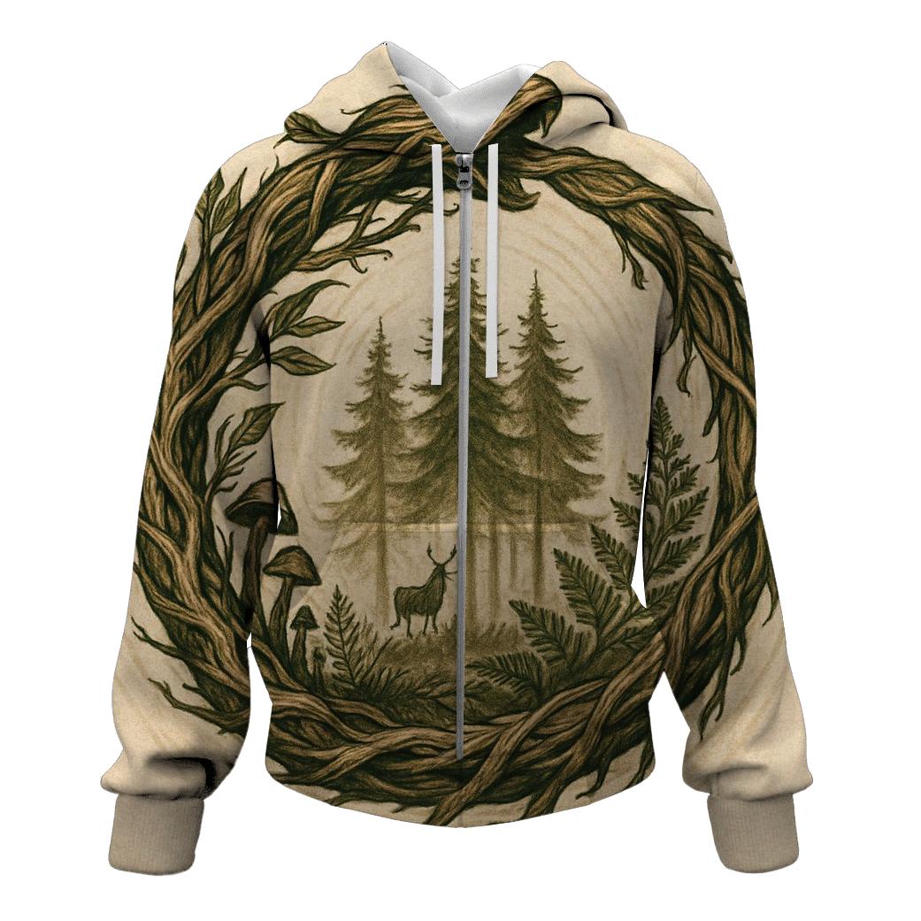 Forest Spirit Ouroboros hoodie designs