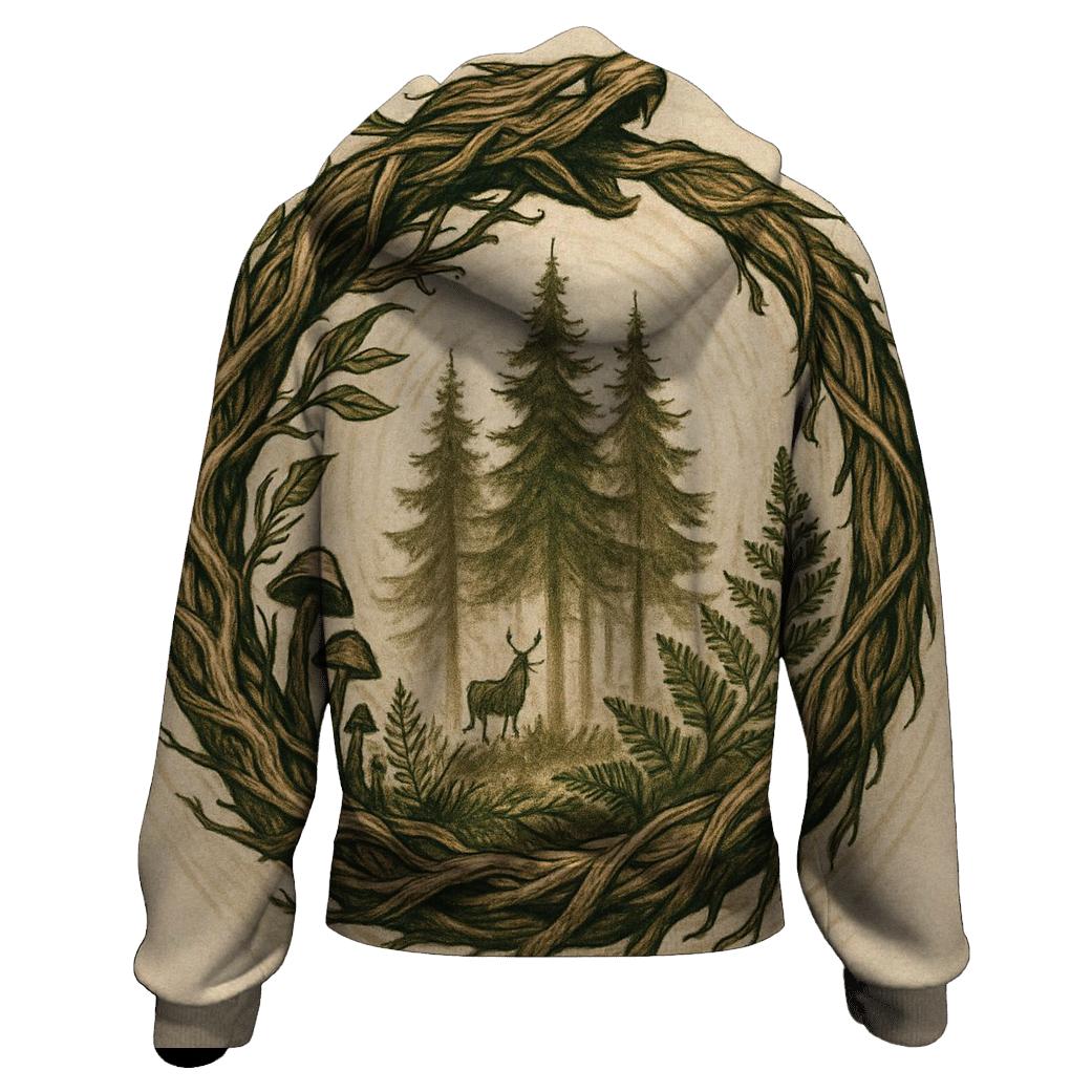 Forest Spirit Ouroboros hoodie designs