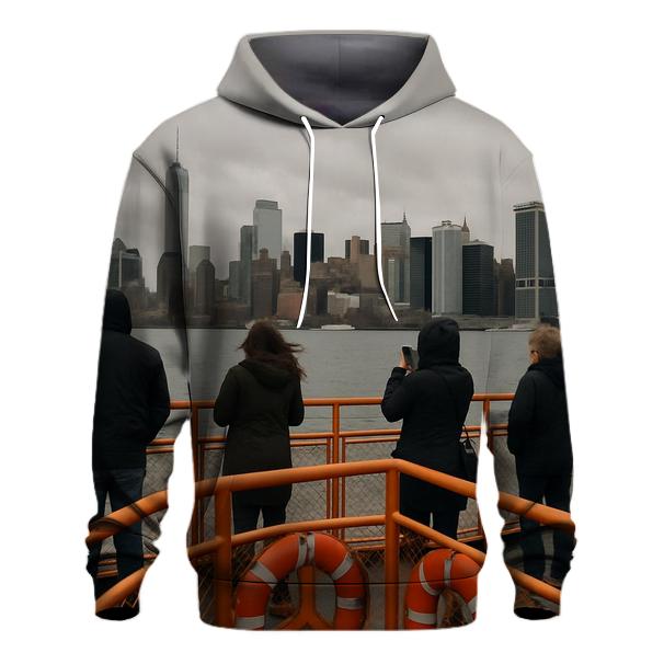 Overcast Noon From Staten Island Ferry Deck hoodie designs