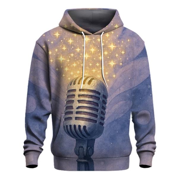 Celestial Microphone Bloom pullover hoodies