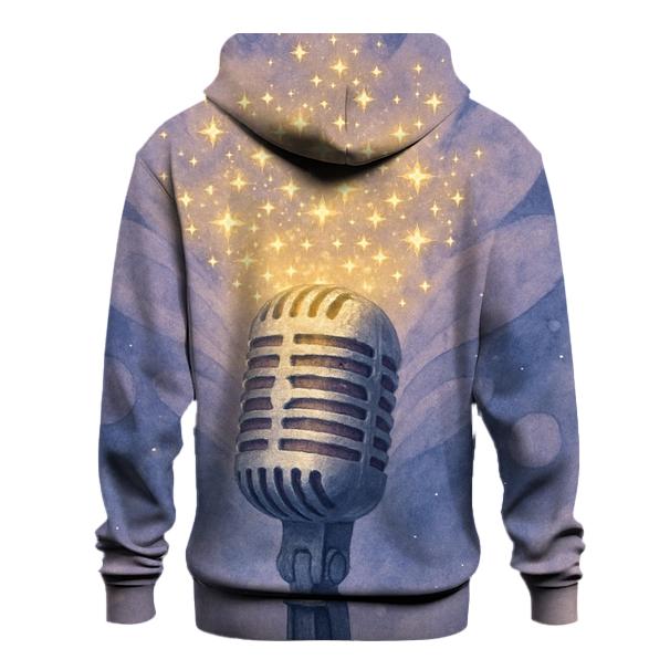 Celestial Microphone Bloom pullover hoodies