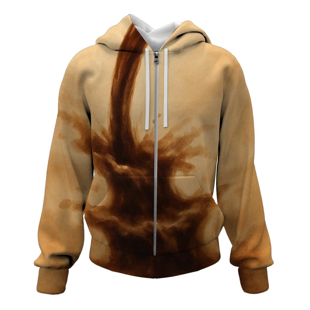 Sepia Pour Cascade designer hoodies