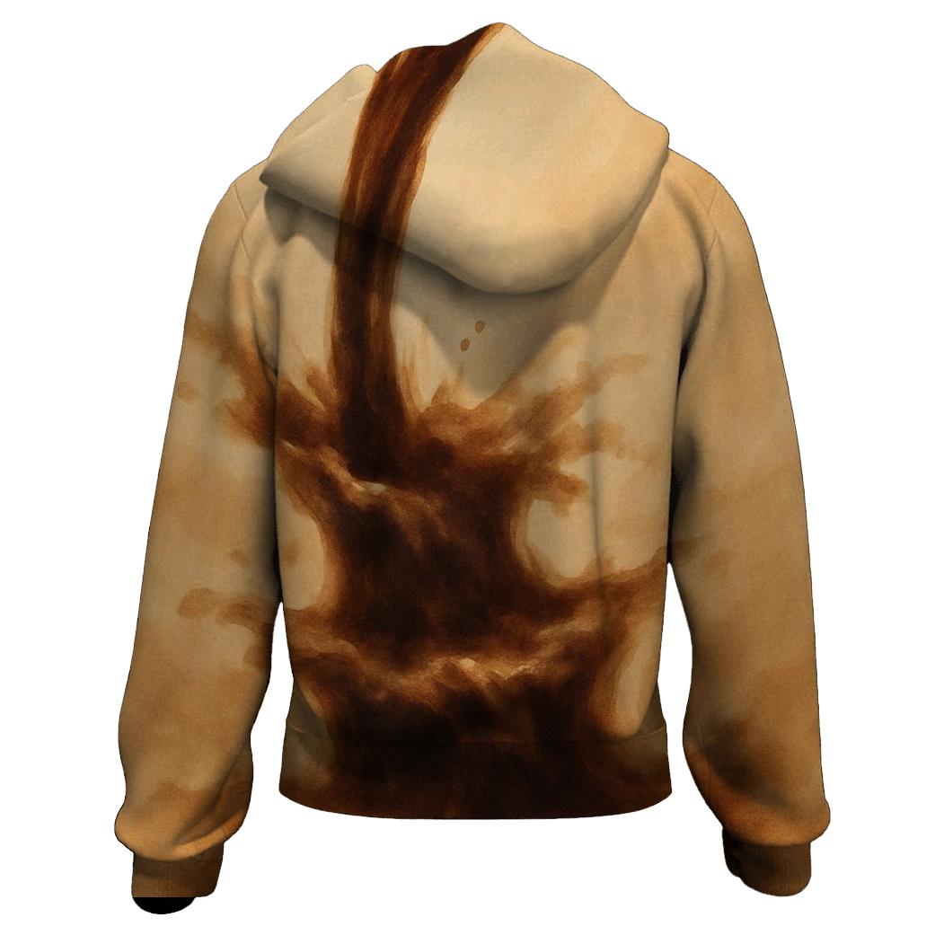 Sepia Pour Cascade designer hoodies