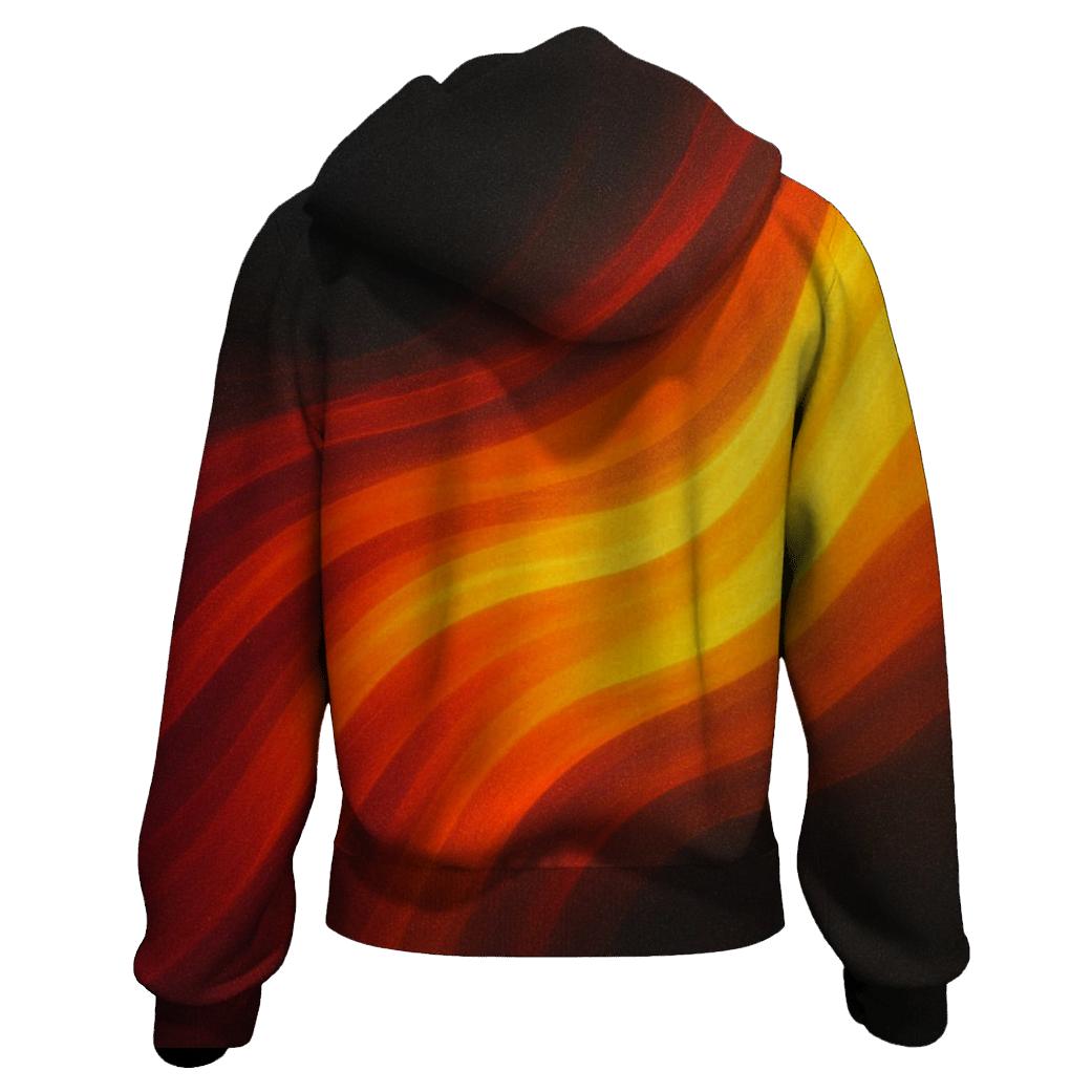 Solar Flare Gradient Waves hoodie trends