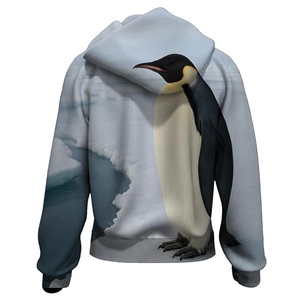 Sea Ice Sentinel Emperor Penguin hoodies fashion