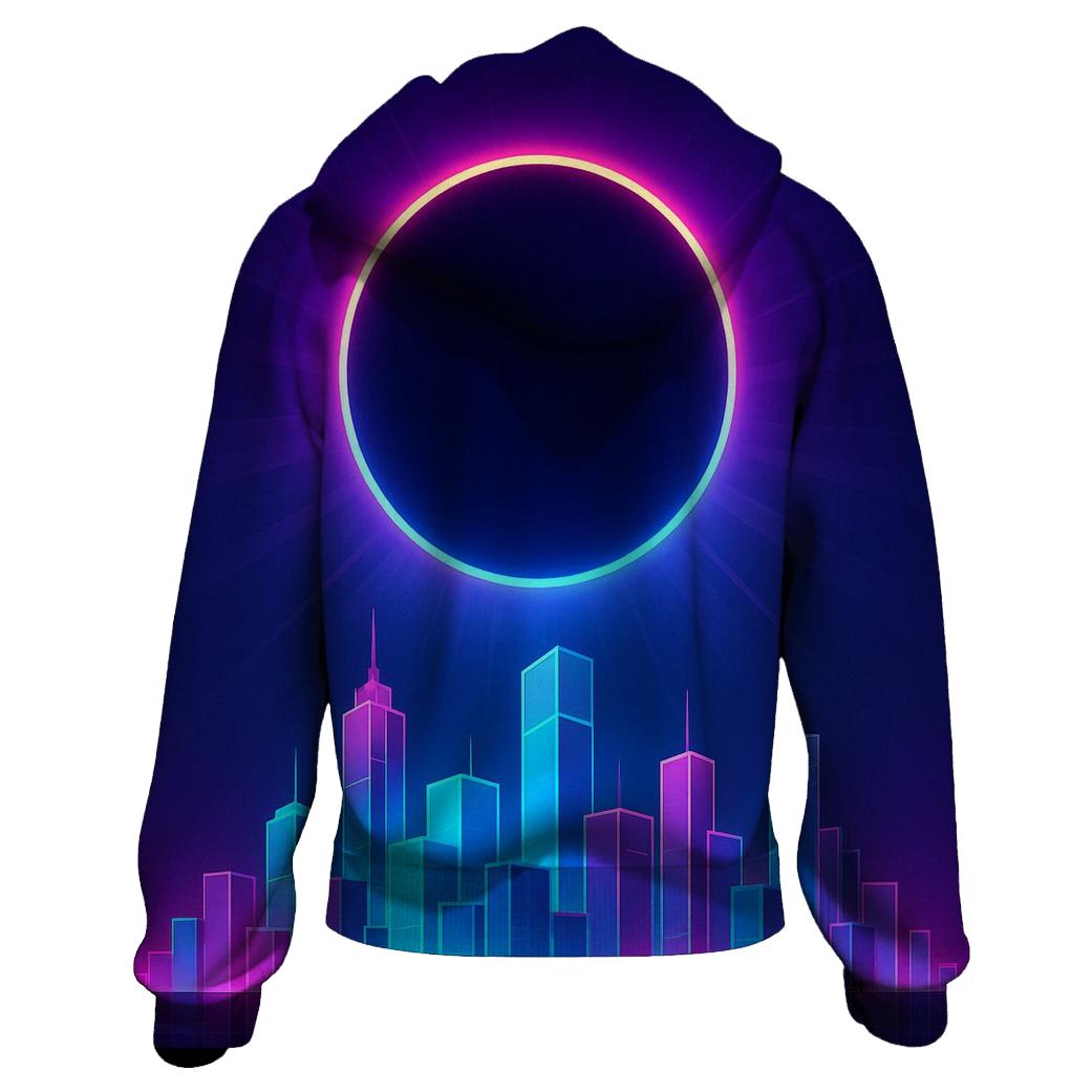 Holographic City Eclipse heavyweight hoodies