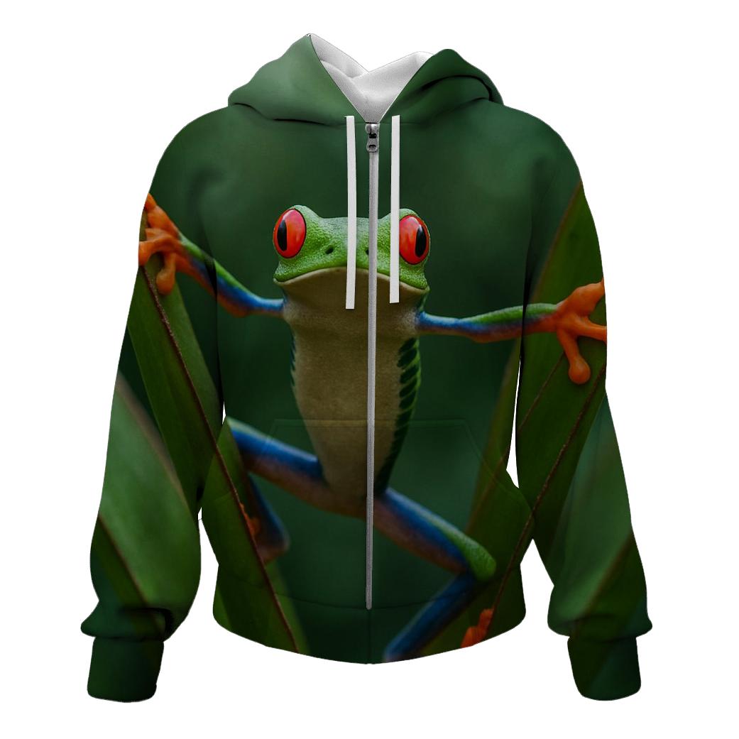 Rainforest Canopy Glide Red Eyed Tree Frog hoodies fashion