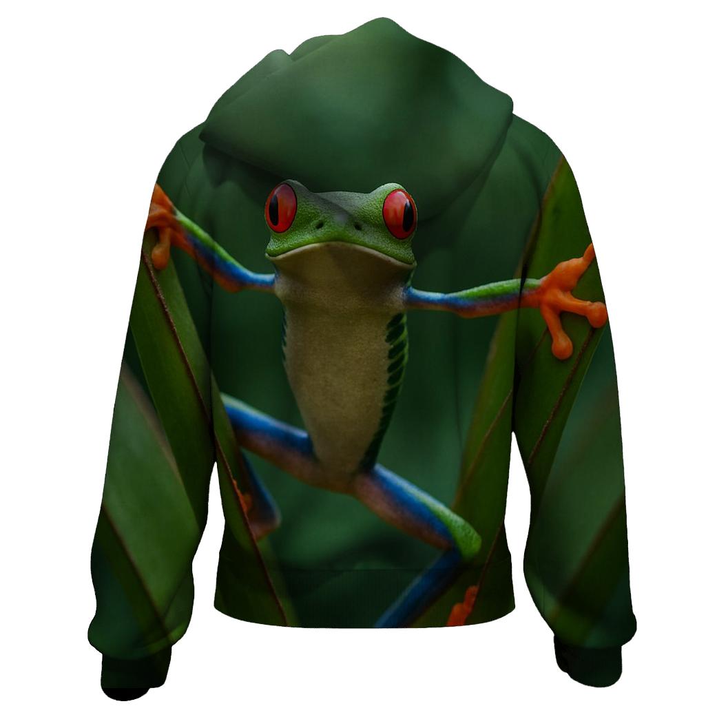 Rainforest Canopy Glide Red Eyed Tree Frog hoodies fashion