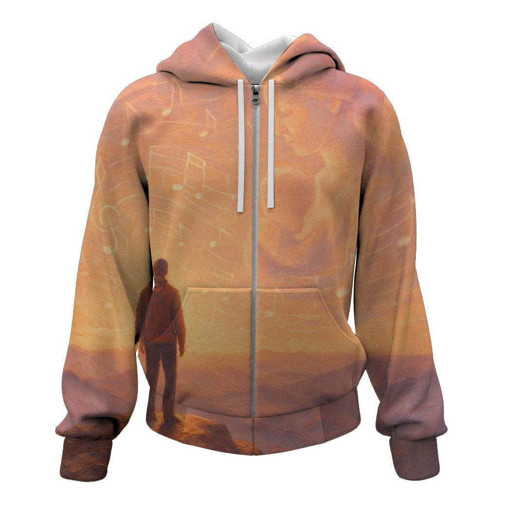 The Echo Of Her Lullaby In My Strongest Moments heavyweight hoodies
