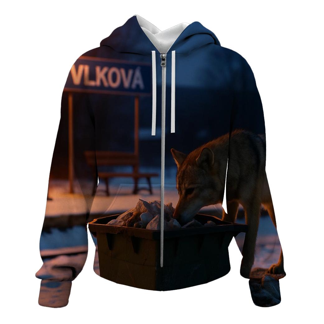 Railway Station Garbage Scavenger premium hoodies