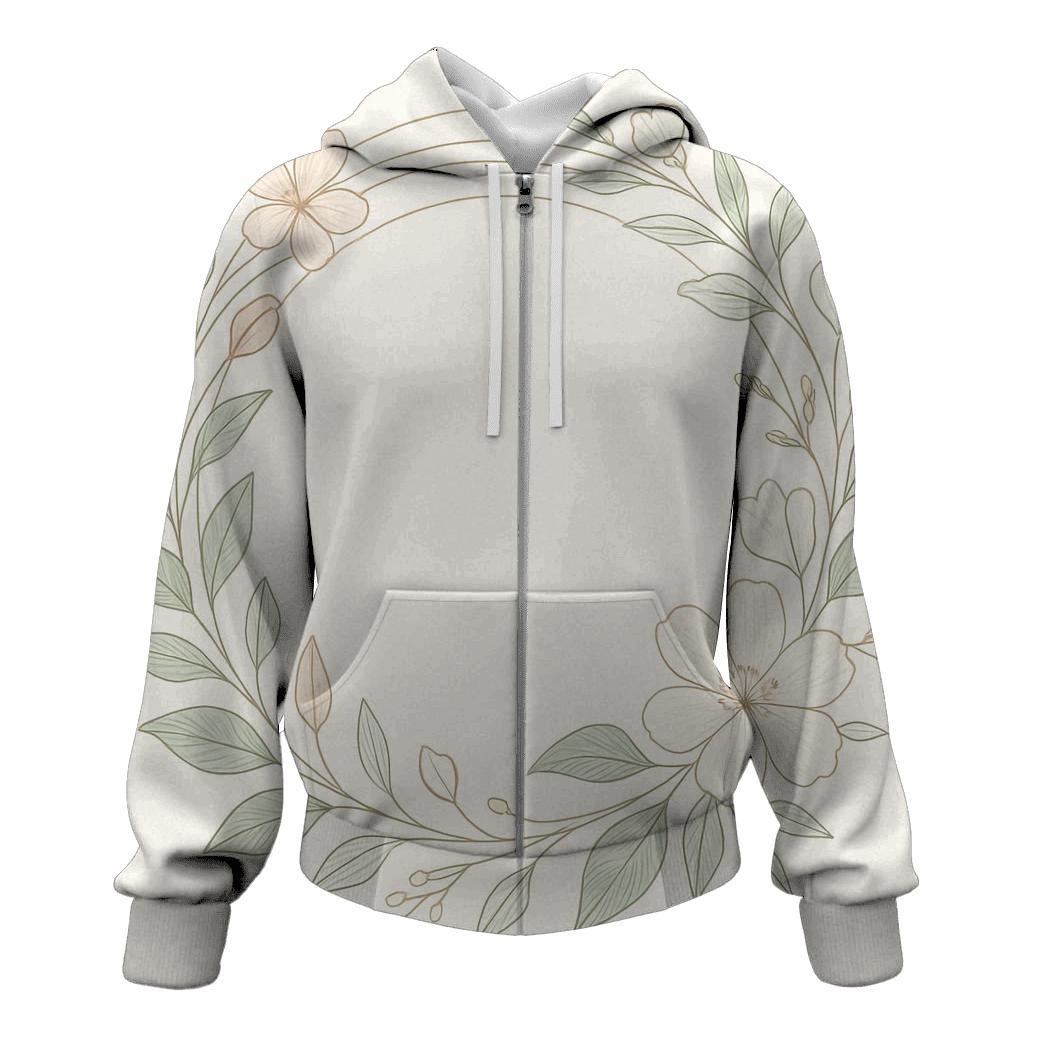 Orbiting Botanical Rings hoodie styles