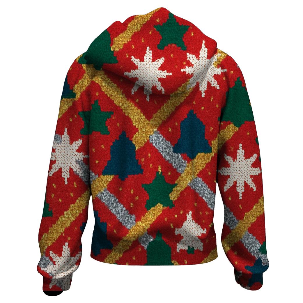Tangled Tinsel Starburst Design graphic hoodies