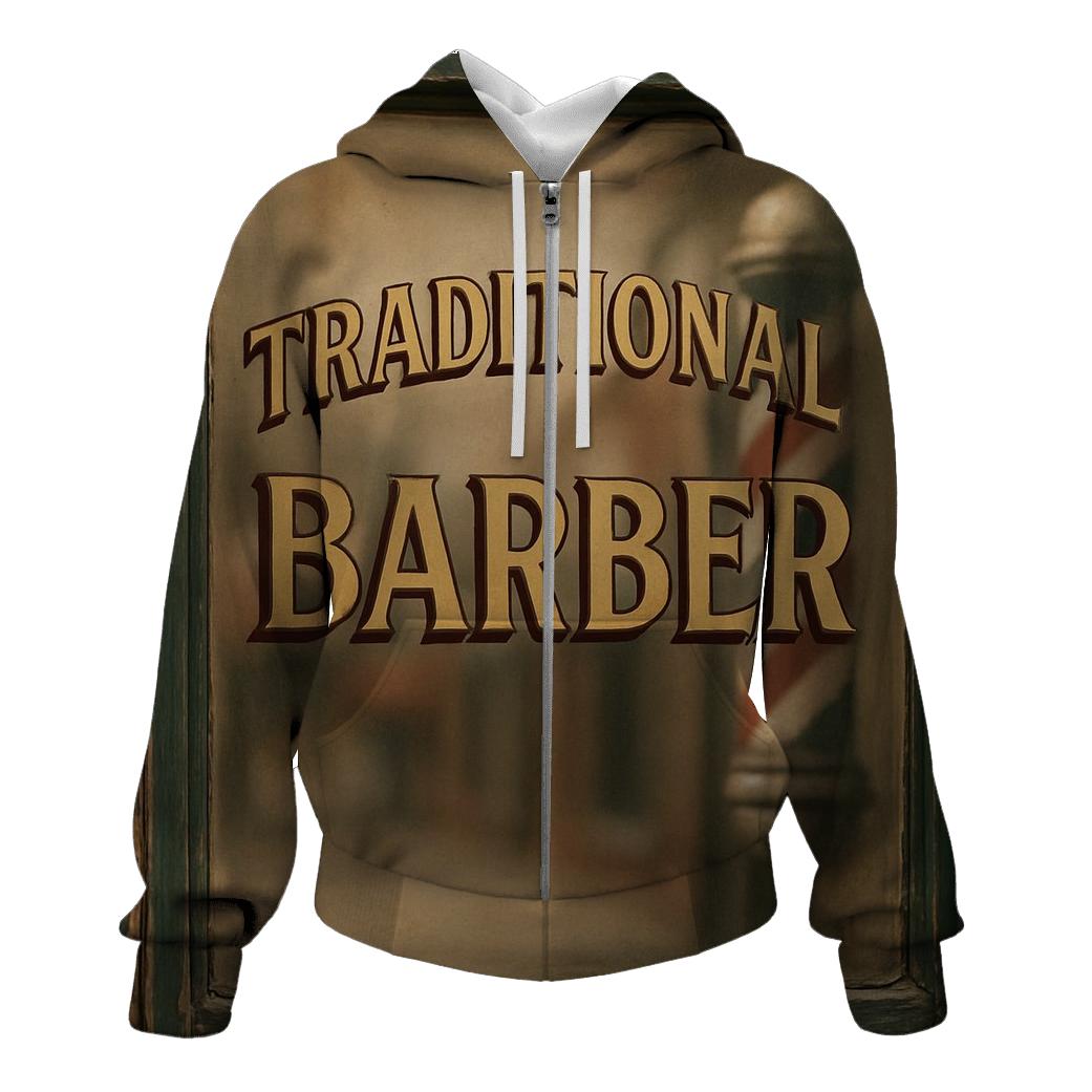 Classic Barber Shop Window Sign hoodie designs