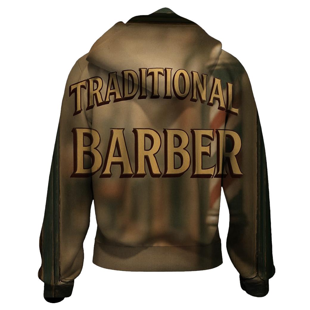 Classic Barber Shop Window Sign hoodie designs
