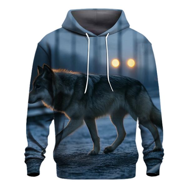 Urban Railway Wolf Crossing heavyweight hoodies