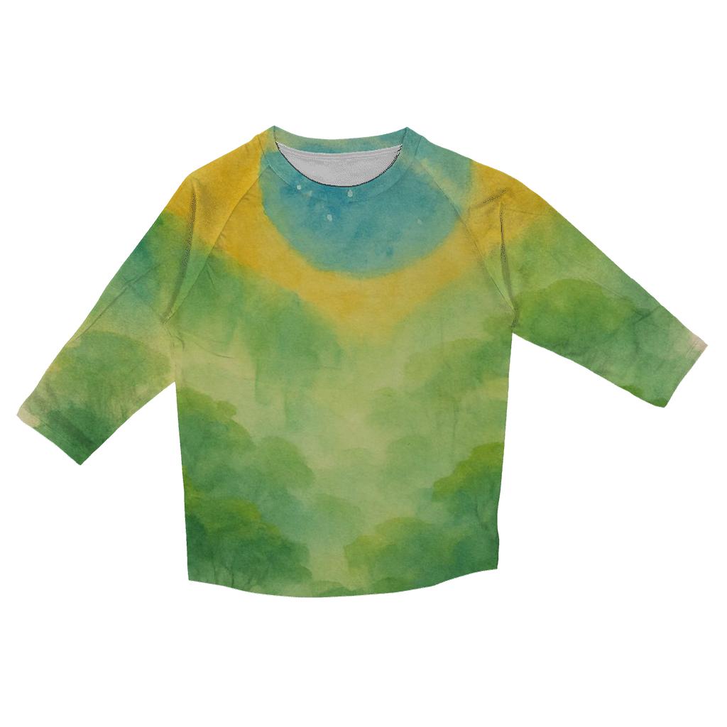 Brazilian Rainforest Flag Aurora stylish quarter sleeve tops