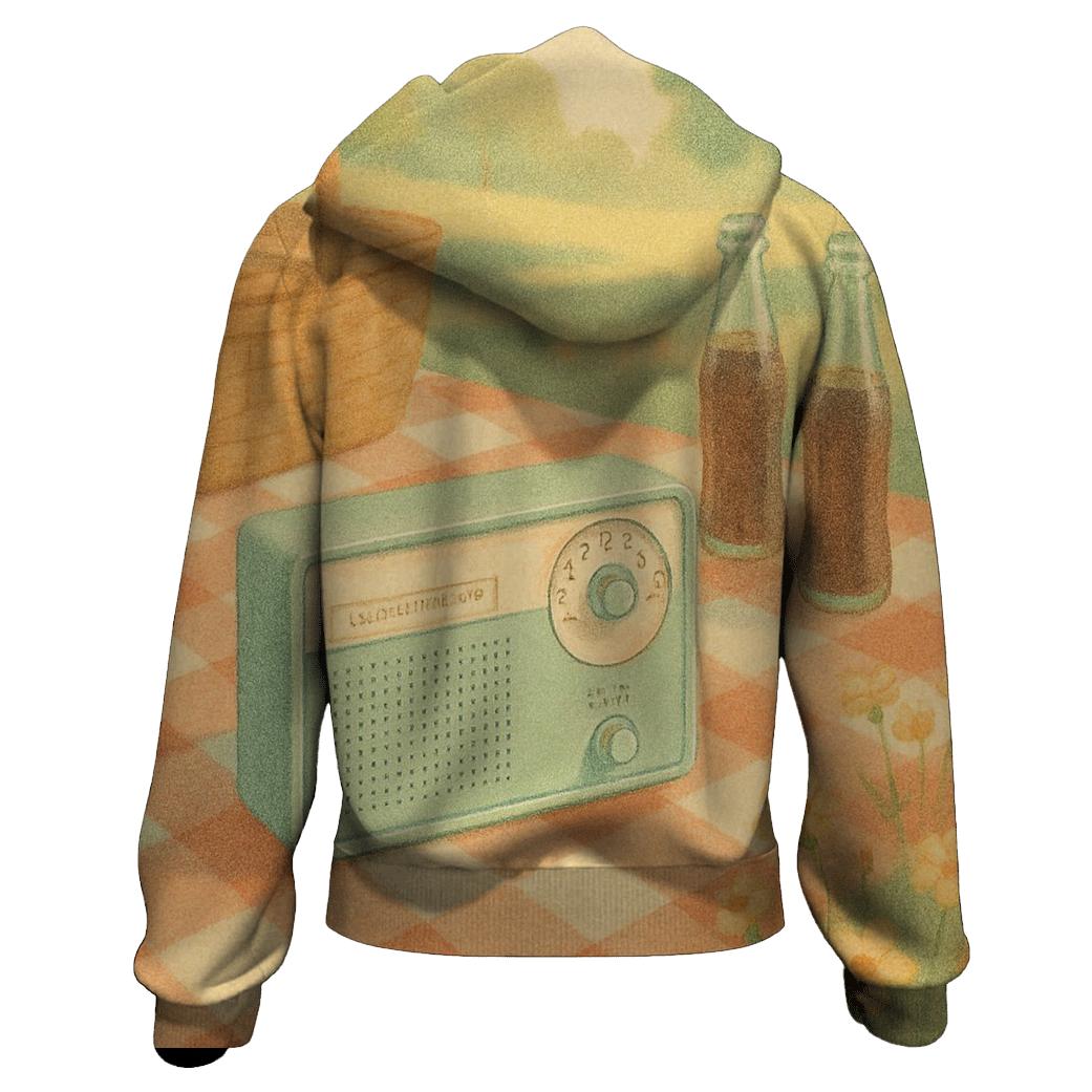 Retro Picnic Radio Afternoon premium hoodies