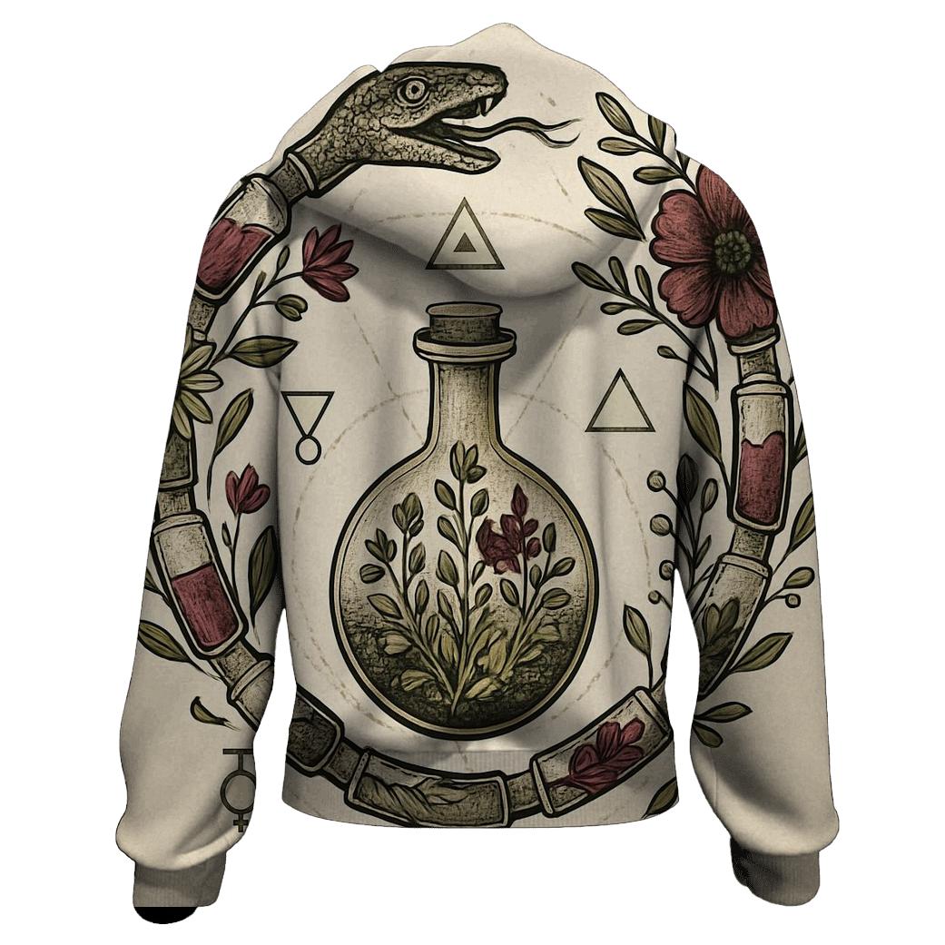 Alchemical Garden Ouroboros heavyweight hoodies