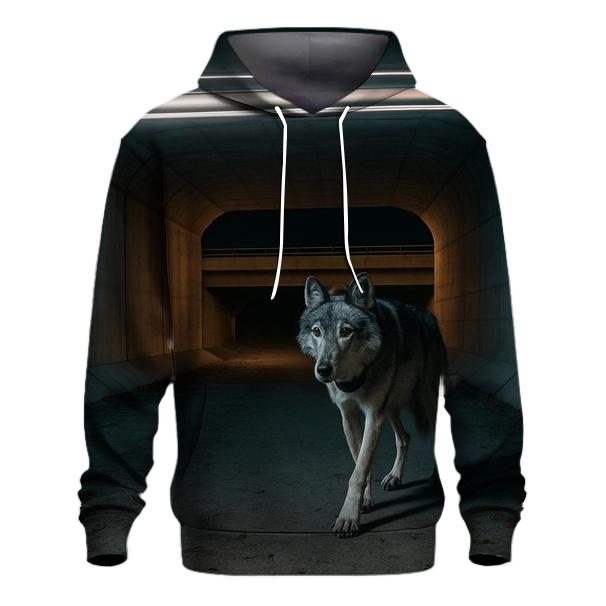 Highway Underpass Night Crossing zip-up hoodies