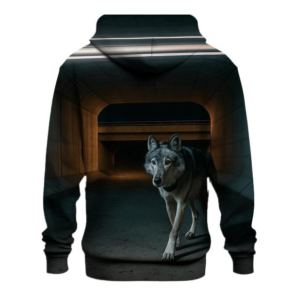 Highway Underpass Night Crossing zip-up hoodies