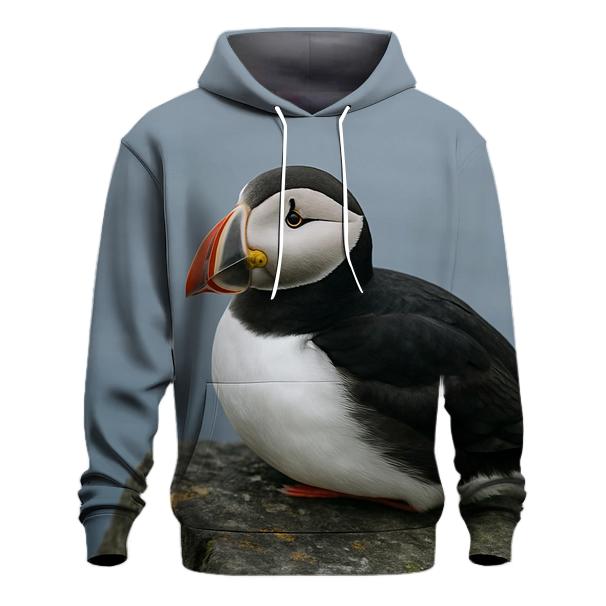 Fjord Mirror Gaze Atlantic Puffin premium hoodies